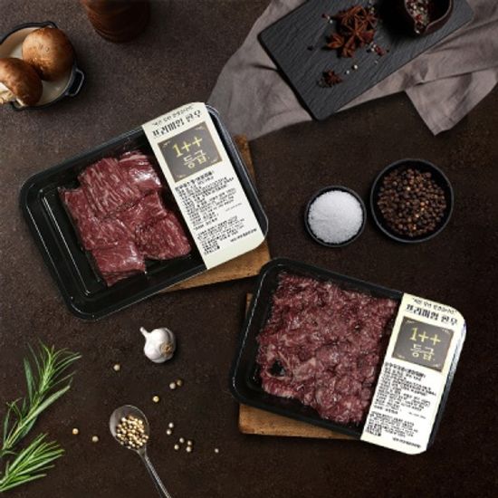 프리미엄 한우(1++등급) 장조림300g+국거리300g