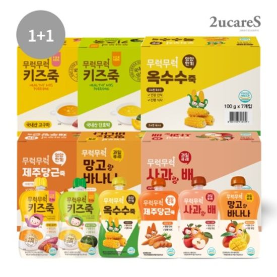 [1+1] 무럭무럭 키즈죽, 과일 퓨레 