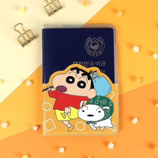 짱구는못말려 투명여권케이스