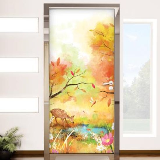 io388-옹달샘과 아기사슴_현관문방문시트지