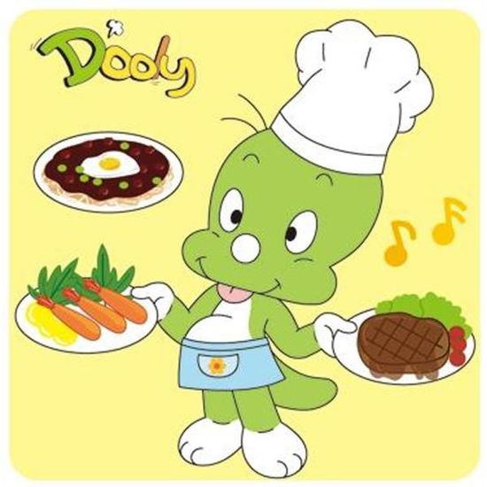 DIY 보석십자수 아기공룡 둘리 둘리는요리사 25x25