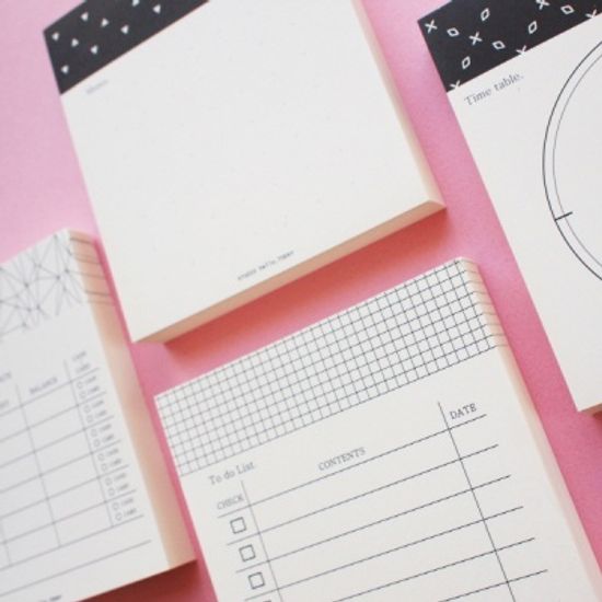 TIME FRAME SCHEDULE PAD -S