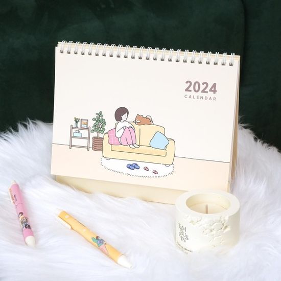 핑크풋 보리야누나야2024탁상캘린더