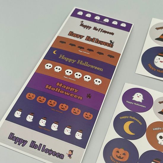 할로윈 스티커 4종 188개 선물 포장 할로윈데이 유령