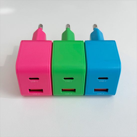 수피 비비드 컬러 USB A C타입 25W 듀얼 초고속충전기