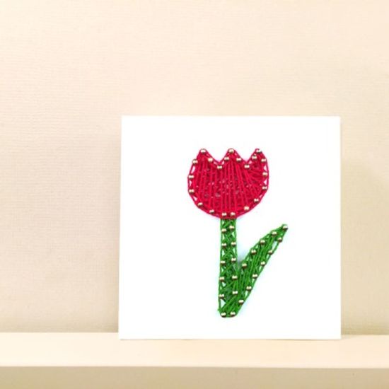 꼬마 튤립 스트링아트 만들기 패키지 DIY