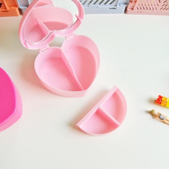 2단 하트 보석함(2컬러)