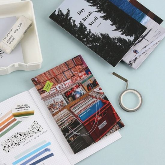 필름 타이포 미니 모눈 노트