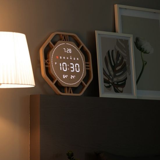 플라이토 와이파이 로마 터닝 LED 벽시계 40cm