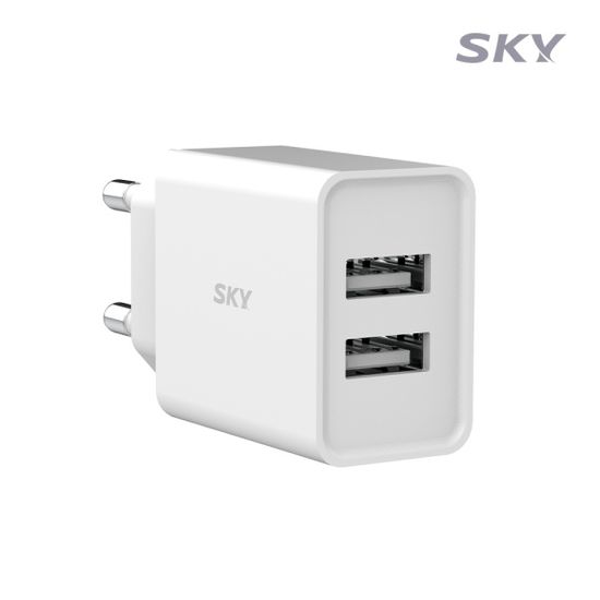 스카이 필 12W USB 듀얼 충전기 어댑터 C1