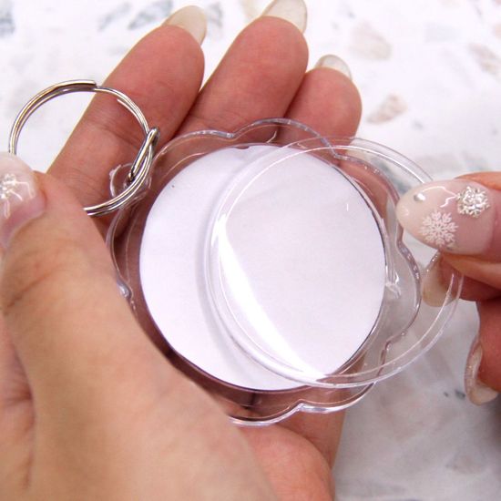 투명 포카 증명사진 키링 꽃(WFGOOV3)