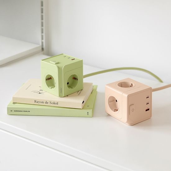 무아스 더 큐브 마그넷 3구 USB 고용량 멀티탭 C타입