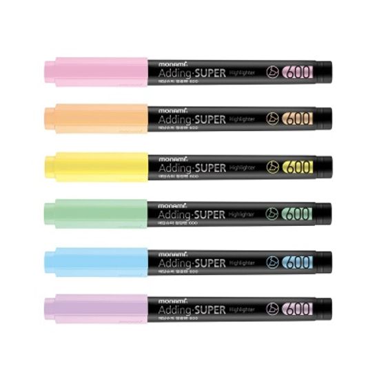 모나미 에딩 슈퍼 파스텔 형광펜