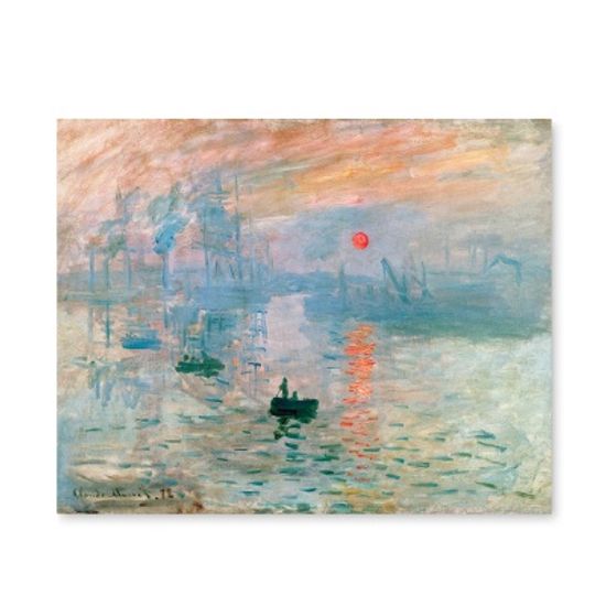 모네 - 인상 : 해돋이, 캔버스 액자