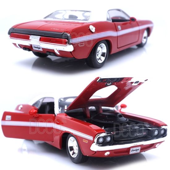 1:24 1970 닷지 챌린저 쿠페 레드 미니카 다이캐스트
