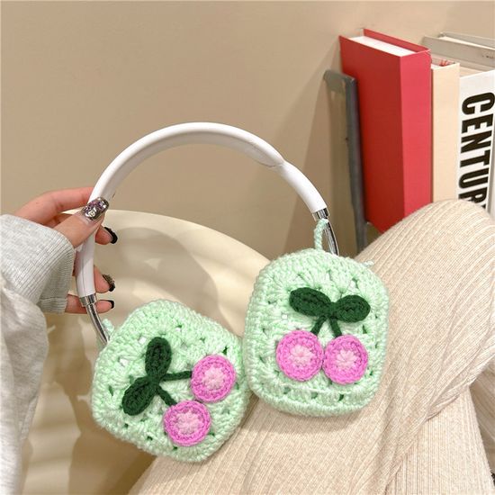 에어팟맥스 예쁜 보들 퍼 뜨개 털 커버 이어캡 케이스