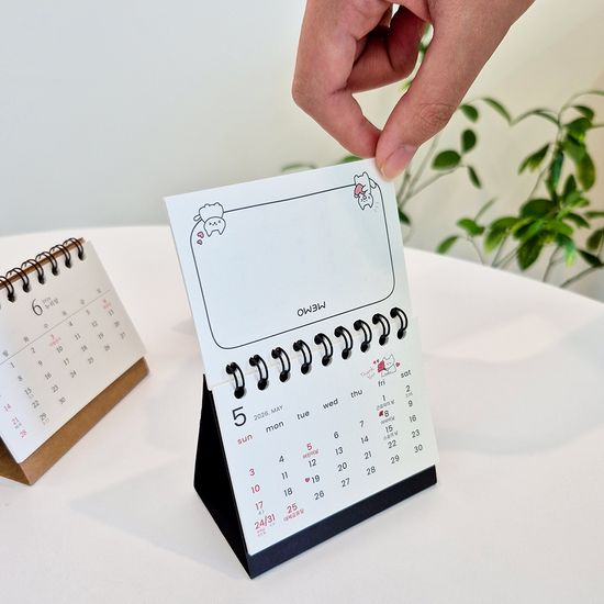 2026모뉴 초미니 미리멩 달력 휴대용 소형 차량용