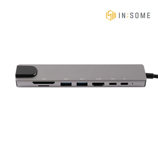 인썸 8in1 USB 3.0 6포트 c타입 멀티 허브 IMH-2