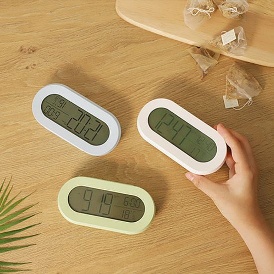 홈 인테리어 스누즈 백라이트 온도측정 알람시계 wish