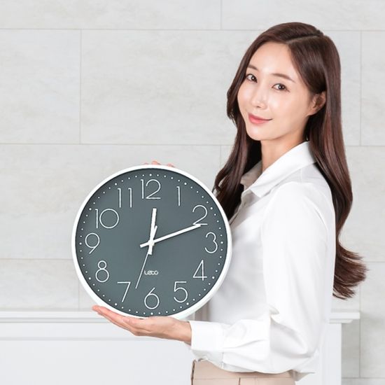 레토 무소음 플랫 벽시계 벽걸이 시계 LPC-C08