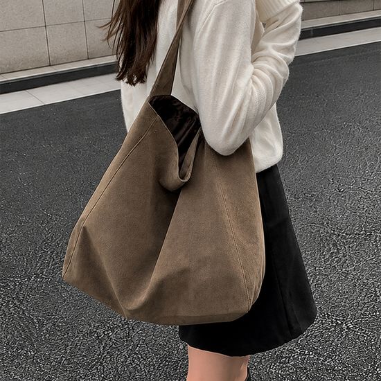 스웨이드 보부상 숄더백 2color