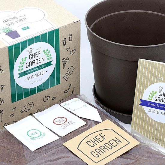반려식물 셰프가든시리즈 씨앗1종텃밭세트 채소키우기