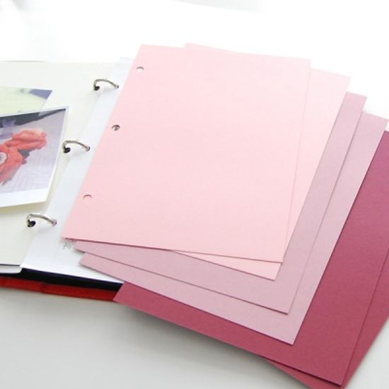 제이로그 A5 스크랩내지 세트_핑크라떼