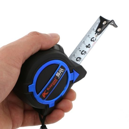 블루툴 자동 줄자(5M) 측정공구 벨트클립줄자