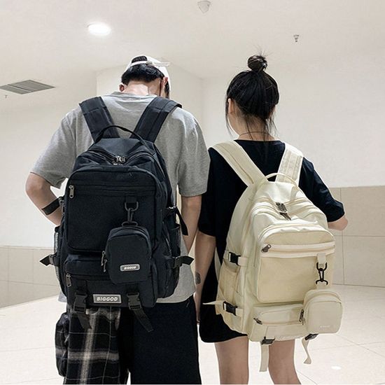 좋은 포켓 메쉬 백팩 큰 가방 학생 캐주얼(WC0AB3B)