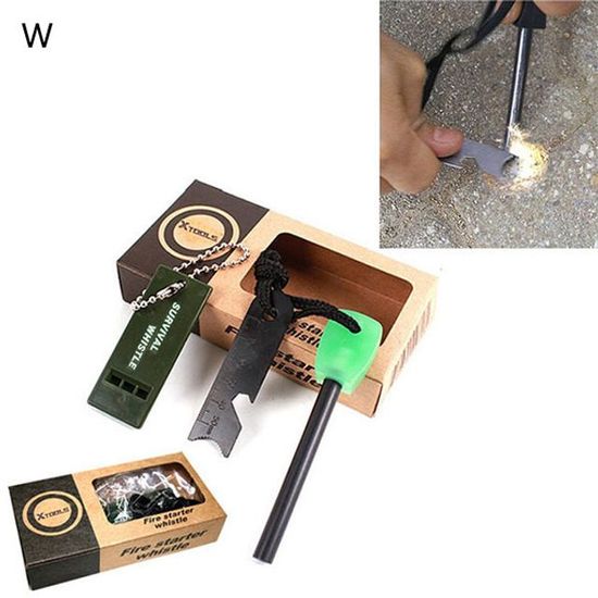 서바이벌 비상용부싯돌+휘슬세트 2개(W80C347)