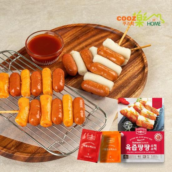 쿠즈락앳홈 육즙팡팡 소떡소떡 540g 4개입x4팩