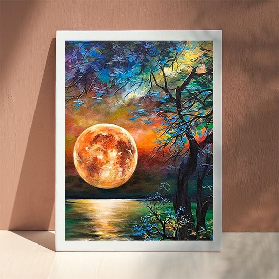 골피아 DIY 그림그리기 유화세트 40x50cm, 레드문