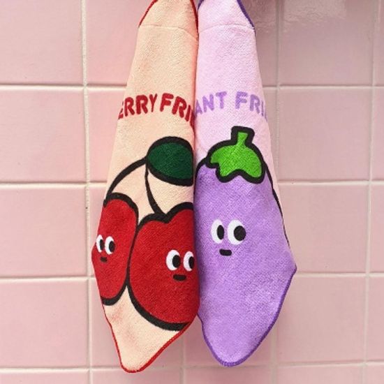 핑크풋 2000당근친구들핸드타올