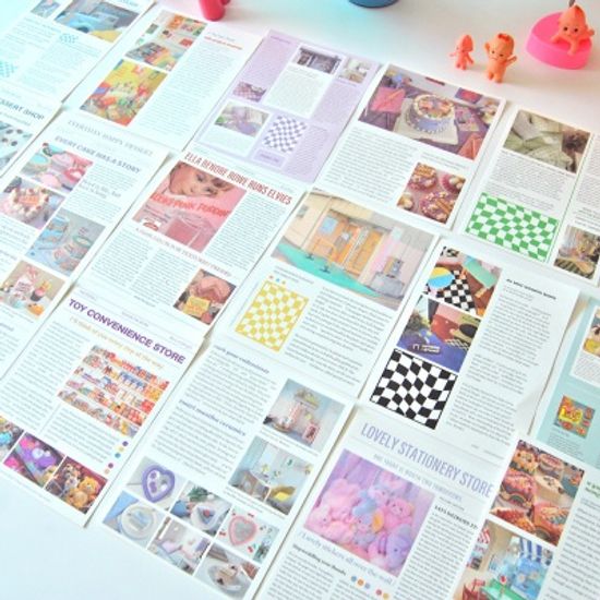 레트로 잡지 데코 페이퍼(10장 1세트)