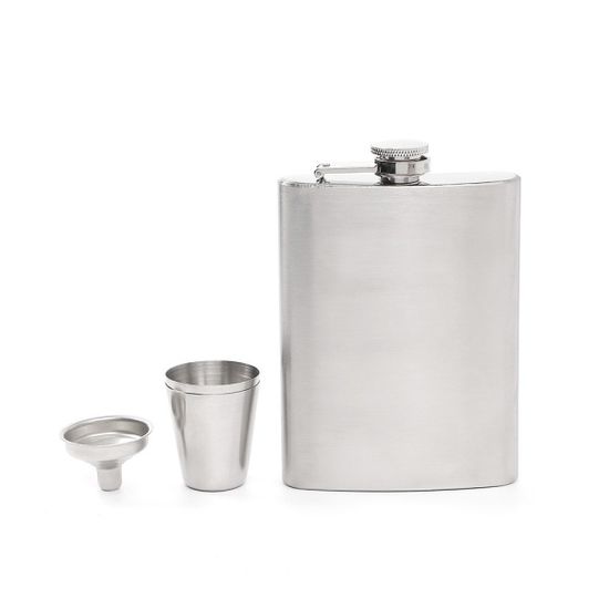 젠틀락 스텐 힙플라스크 2인(200ml) 위스키병 술잔
