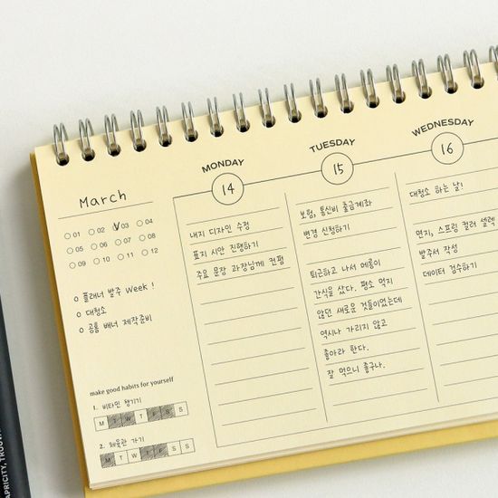 아이코닉 플로우 위클리 플래너