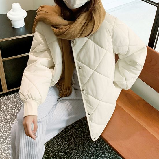 [가성비 최고!] 다이아 퀼팅 시보리 누빔 패딩