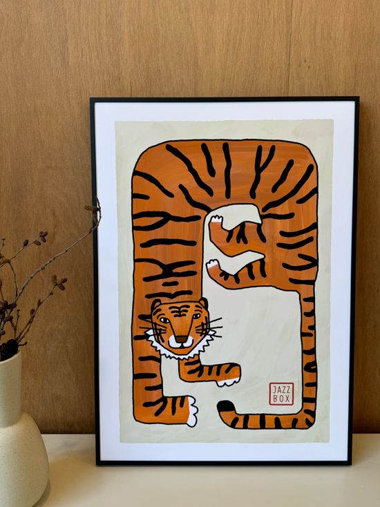 호랑이 인테리어 포스터