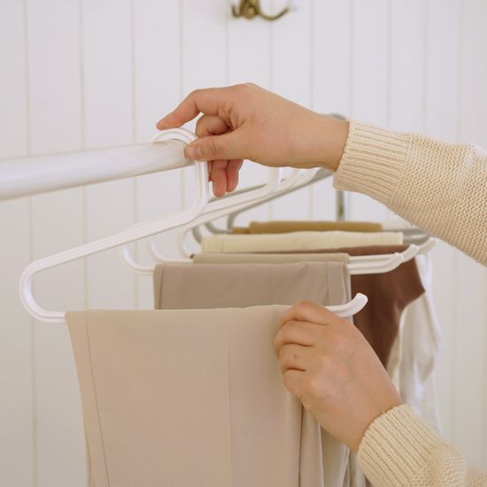 윌로우 오픈형 바지걸이 30개 치마 바지 옷걸이 행거