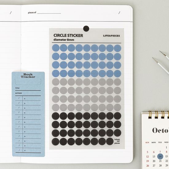 라이프앤피시스 도형 스티커 세트 (원형)