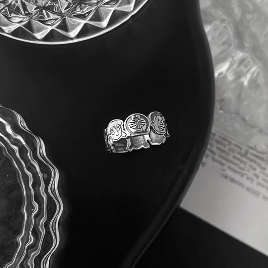 고양이 오픈링 반지 애끼 검지 우정반지 커플링 반지