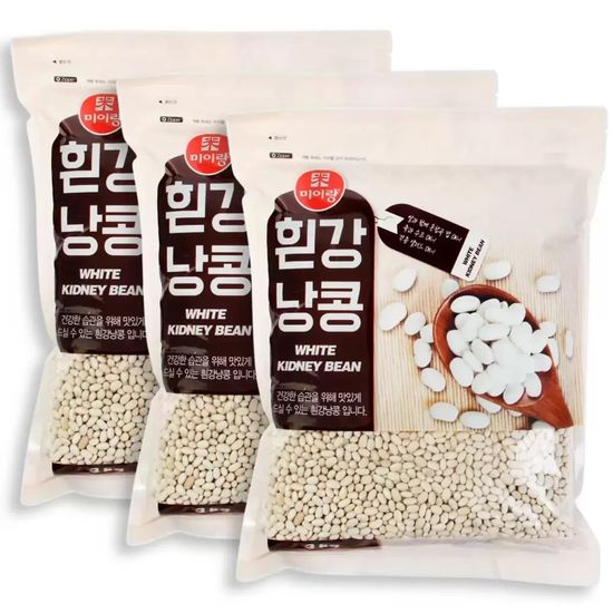 미이랑 흰강낭콩 3kg x 3봉 잡곡 혼합곡 콩