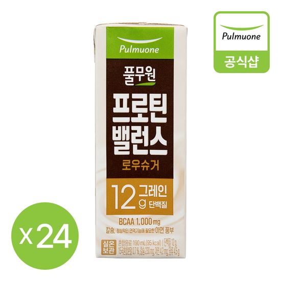 풀무원 프로틴밸런스 로우슈거 그레인 190ml 24개