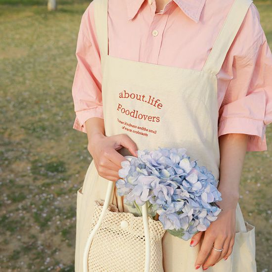 [레오네]어바웃 라이프 방수 앞치마 신혼 어린이집