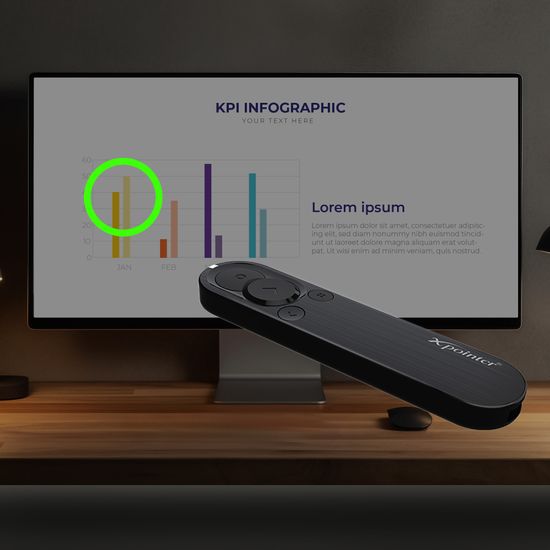 X-pointer 실속형 무선프리젠터 이미지포인터 XPM180Y