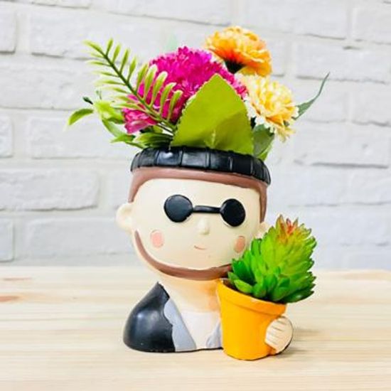 루고 인테리어 미니 다육이 화분 셀럽 선글라스아저씨