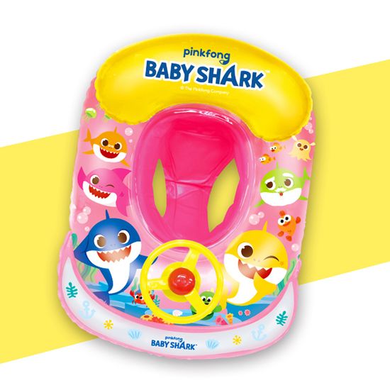 핑크퐁 아기 상어 자동차 쿠션 보행기 튜브 유아