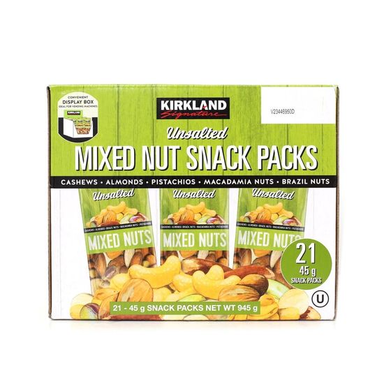 커클랜드 시그니춰 무염 견과 스낵팩 945g (45gx21봉)