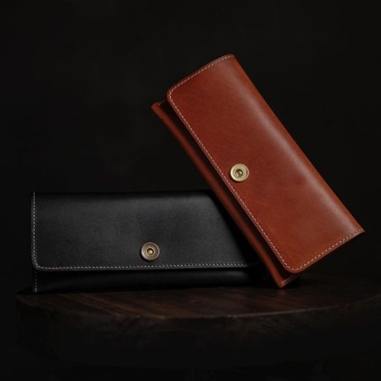 LOG Leather Pen case 천연가죽 필통 (오일풀업가죽)