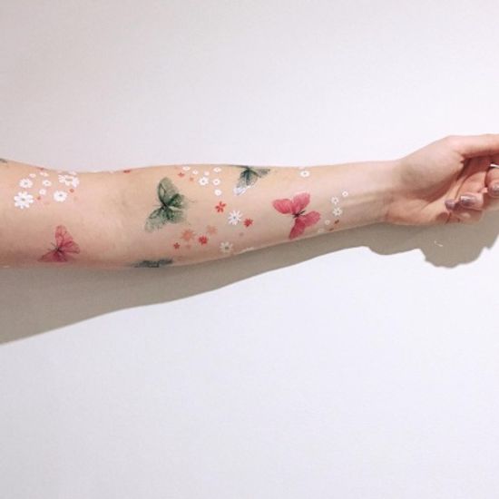 페이퍼셀프 타투스티커 - 27. Hippie Daisy